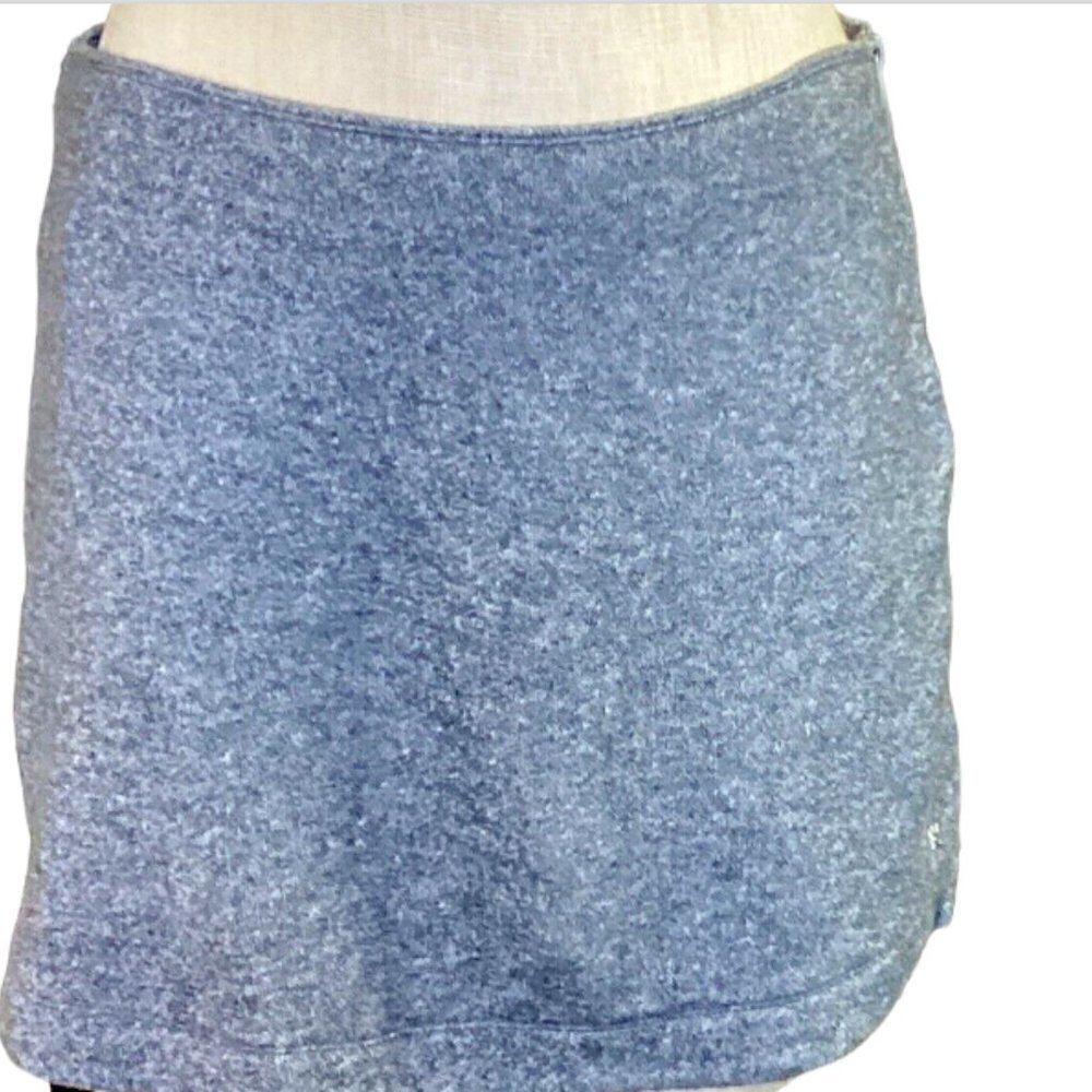 Victoria's Secret M Casual French Terry Full Side Zip Stretch Skirt Gray 76L